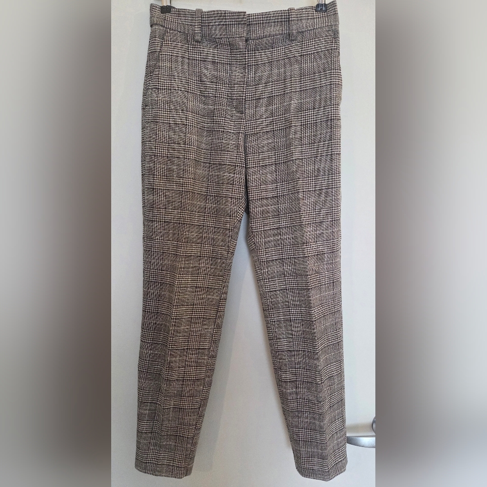 H&M Black and White Checkered Women's Trousers